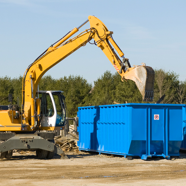 what happens if the residential dumpster is damaged or stolen during rental in Langdon Place KY